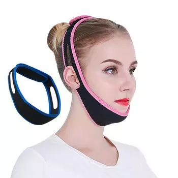 Формирователь спящего лица Устройство для подтяжки лица Мощный 3D инструмент для красоты лица Тонкие повязки для лица Коррекция V-лица Уход за кожей V Лицо розовый