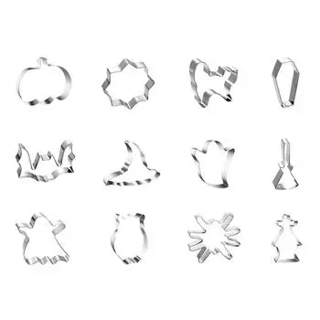 Формочки для печенья на Хэллоуин, формы из нержавеющей стали, кошка, праздничные формы для украшения вечеринки на Хэллоуин One Size