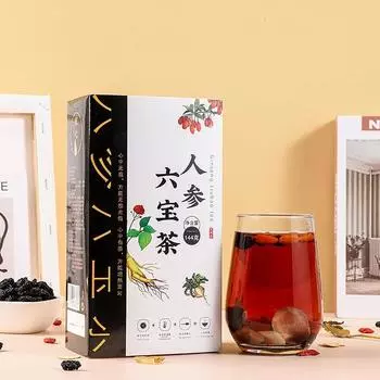 Формула чая для почек Ginseng Six Treasure Support Health Boost Vitality Care Bag