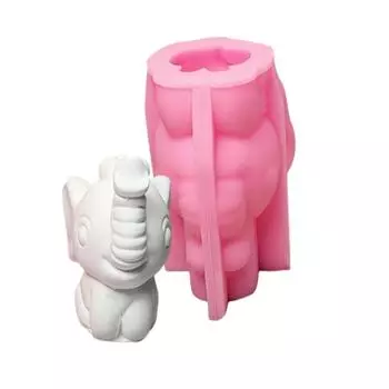 Формы для эпоксидной смолы Гибкие силиконовые формы Для рукоделия Детализированные формы для слонов Подходят для домашнего декора и подарков