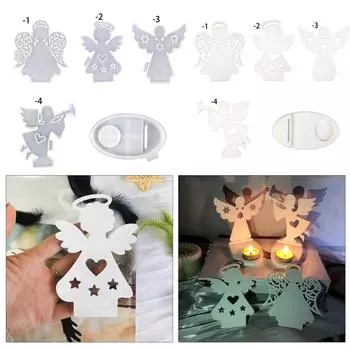 Формы для чашек для свечей, силиконовые формы для подсвечников, формы для подсвечников в форме ангела, идеальный подарок для любителей рукоделия 1