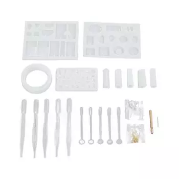 Формы для изготовления ювелирных изделий, многоразовые мягкие и гладкие формы из смолы, набор для подвесных ювелирных изделий Maki