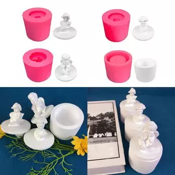Формы для крышек чашек Формы из эпоксидной смолы Силиконовые формы для чашек Литейная смоляная форма Силиконовый материал Аксессуары для ручного изготовления D