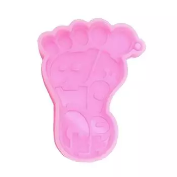 Формы для кулонов в форме стопы Формы для брелоков Глиняные формы Формы для брелоков Инструменты для изготовления ювелирных изделий Силиконовый материал для ручного изготовления T3