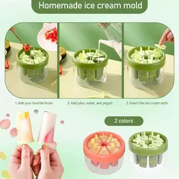 Формы для мороженого на палочке, 8 полостей, самодельные формы для мороженого на палочке, многоразовые силиконовые формы для мороженого на палочке, легкосъемные формы для мороженого на палочке своими руками One Size