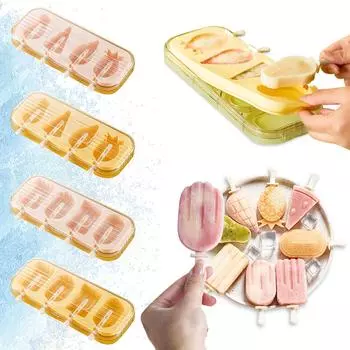 Формы для мороженого, силиконовая форма для льда в форме фруктов, машина для изготовления мороженого, многоразовые формы для мороженого для детей One Size