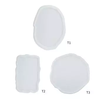 Формы для подставок из смолы Многообразные силиконовые формы для подставок из смолы Формы для подставок для чашек Силиконовый материал для литья эпоксидной смолы T2