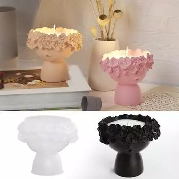 Формы для подсвечников, формы для орнаментов, формы для фигурок, силиконовые формы для подсвечников в форме девушки, подарок для любовника ручной работы