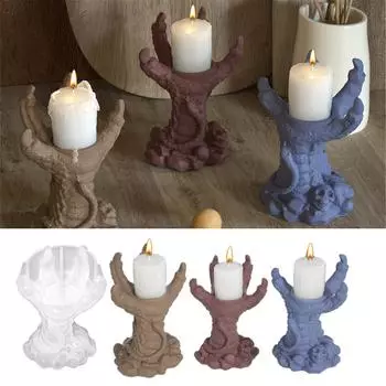 Формы для подсвечников на Хэллоуин Формы для подсвечников в виде когтей дьявола для изготовления подсвечников для подсвечников для дома