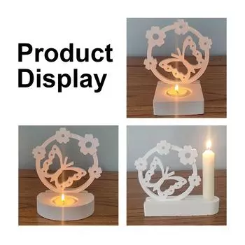 Формы для подсвечников на пасхальную тематику, формы для подставок под свечи в виде пасхальных бабочек с основанием для подсвечников своими руками, пасхальные украшения A