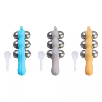 Формы для рисовых шариков из нержавеющей стали, детские гаджеты для встряхивания рисовых шариков, 4 цвета на выбор для самостоятельного изготовления пищевых добавок из риса синий