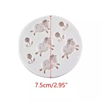 Формы для шоколада, формы для выпечки в форме овцы и цветка, формы для помадки, силиконовые формы для конфет, идеальный подарок для любителя выпечки своими руками