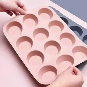 Формы для шоколада, пищевые формы для выпечки, силиконовые полезные многоцелевые 12 сеток, форма для выпечки кексов, аксессуары для приготовления пищи зелёный