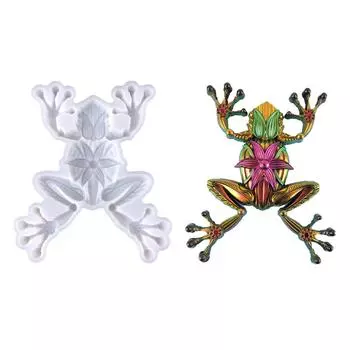 Формы для силиконовой смолы, формы для украшений из смолы, формы для рукоделия, механическая форма лягушки, силиконовый материал, инструмент для ручного изготовления прозрачный