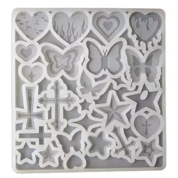 Формы для ювелирных изделий из смолы, формы для брелоков из смолы, силиконовая форма в виде бабочки для подвесок из смолы, брелоков, сережек, изготовления ювелирных изделий