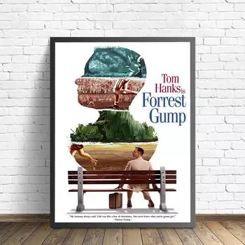 Форрест Гамп классический фильм HD звезда настенное искусство домашний декор холст живопись искусство скандинавское украшение кафе-бар гостиничный номер плакат 21x30cm No Framed