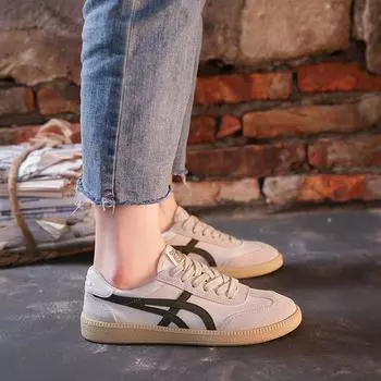 Forrest Gump белые туфли женские весна-осень 2025 года новые женские корейские версии модные повседневные дышащие спортивные туфли с плоским дном для бега 35 бордовый