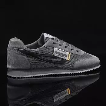 Forrest Gump дышащая мужская летняя обувь мужская модная обувь для отдыха с сетчатой легкой мягкой подошвой мужская спортивная обувь 41 серый