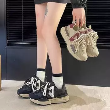 Forrest Gump shoes women s 2024 summer new fashion Korean version platform versatile summer explosion leisure sports female dad shoes 35