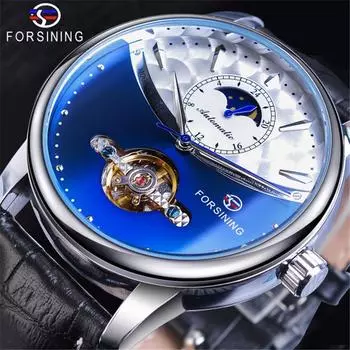 Forsining Men Fashion and Leisure Tourbillon Многофункциональные механические часы