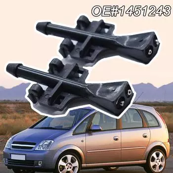 Форсунка омывателя лобового стекла Jet Spray Hood Liquid Clips для Opel Vauxhall Meriva A 2003 - 2010 чёрный