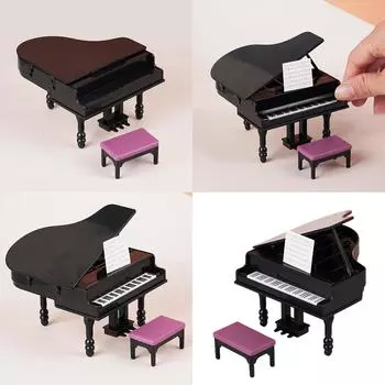 Фортепианный инструмент ролевая игра для детей ролевая мебель модель игрушка 1:12 масштабный винтажный кукольный домик для игры на пианино