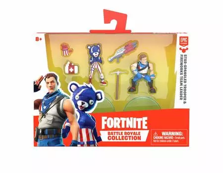 Набор мини-фигурок Fortnite Collection из 2 013 Star Spangled Trooper Freedom Bear и