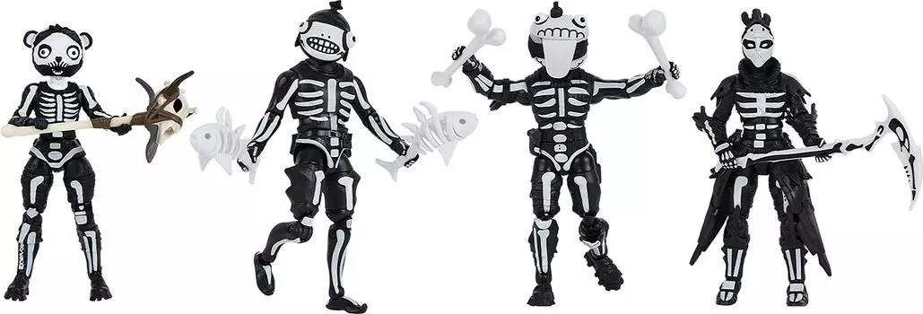 Fortnite Squad Mode Skull Squad 4-дюймовая фигурка черного цвета FNT0018 (4 шт.)