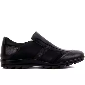 Fosco - Черная кожаная мужская повседневная обувь