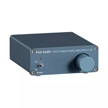 Fosi Audio Audio Amplifier 2-канальный стерео HiFi цифровой усилитель мощности TPA3116 Mini Class D Amplifier 50 для домашних динамиков Power V1.0 W*2