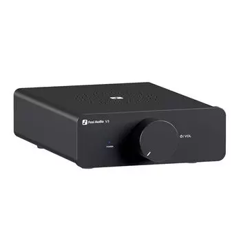 Fosi Audio V3 Усилитель мощности TPA3255 класса D 300 Вт x2 Канальный операционный усилитель Переключаемый стерео Мини Компактный класс D Интегрированный