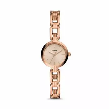 FOSSIL Fossil Kerrigan Mini BQ3443 Rose Stainless Steel Watch Rose Gold Stainless Quartz Analog Ladies Watch bq3443 Gold-Tone