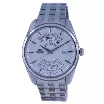 Современные автоматические мужские часы из нержавеющей стали с многолетним календарем Orient RA-BA0004S10B белый
