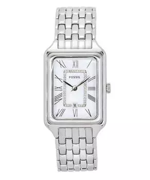 Fossil Raquel Кварцевые женские часы из нержавеющей стали с белым перламутровым циферблатом ES5306 белый
