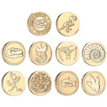 Fossil Series Sealing Wax Copper Head 3D Relief Enamel Wax Head для свадебной открытки C