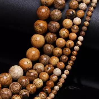 Фото Джаспер аксессуары бусины россыпью DIY ожерелья для изготовления ювелирных изделий бусины 4/6/8/10/12 мм натуральный камень круглый 40-15 шт 4mm 40Pcs