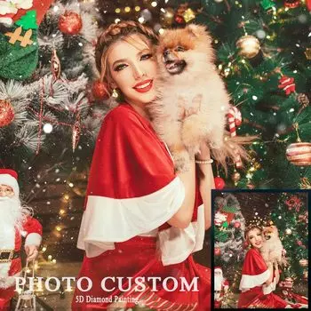 Фото на заказ алмазная вышивка полный круглый кристалл алмазная картина вышивка крестом алмазная мозаика наборы подарок на день рождения 40x50cm