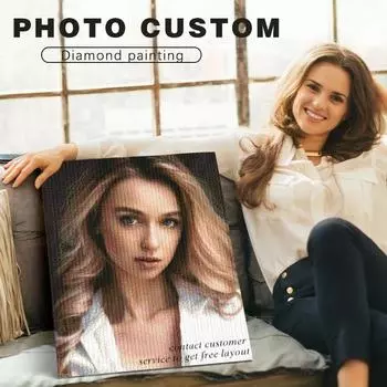 Фото на заказ DIY Алмазная картина ручной работы Подарок 5D Полный комплект для вышивки алмазами Алмазная мозаика Домашний декор Памятные подарки 20x30cm