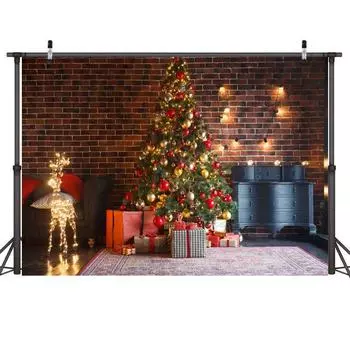 Фото Рождественские Фото Реквизит Фоновая Ткань Виниловый Фон Рождество Студия Deer