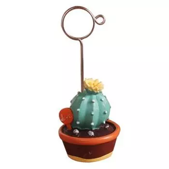 Фото заметки держатель для открыток с зажимом искусственный мини-кактус бонсай декор стола 1#
