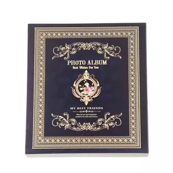 Фотоальбом 6 и 4 на 500 фотографий, смешанный тип вставки, картонная обложка, фотоальбомы(Темно-зеленый) белый