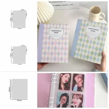 Фотоальбом A5 Kpop, переплет для фотокарт, сбор, книжный альбом, ракушка, маленькое хранилище для карточек