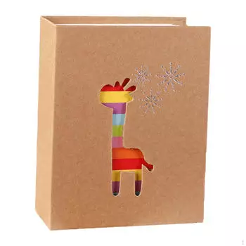 Фотоальбом для детей 6 дюймов DIY бумажная обложка на память для отпуска семья Foot Pattern