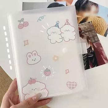 Фотоальбом из ПВХ, новый прозрачный держатель для карточек на 80/160 ячеек, коллекционная книга, держатель для фотокарточек на 3/4/5/6 дюймов, Idol Star