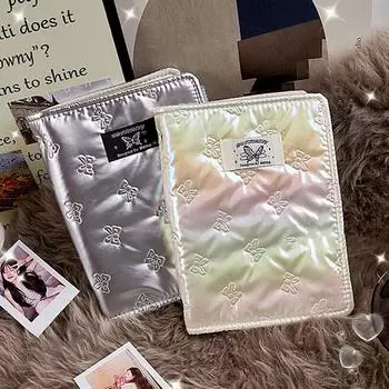 Фотоальбом Книга-переплет с лентой и бантом Декор Фотоальбом Сборник Большая вместимость Держатель для фотокарт