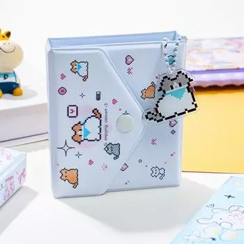 Фотоальбом с изображением мультяшного щенка, 3-дюймовый держатель для открыток, 36 карманов, мини-альбом, папка для карточек Kpop, альбом для именных открыток 8.8*2.5*11cm