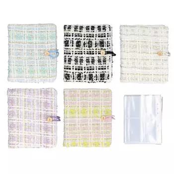 Фотоальбом с камерой мгновенной печати, 160 карманов, тканевая обложка, переплет для фотокарточек размером 3 дюйма Black