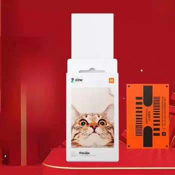 Фотобумага для карманного принтера Xiaomi 1S, мгновенные отпечатки шириной 3 дюйма, 50 листов белый