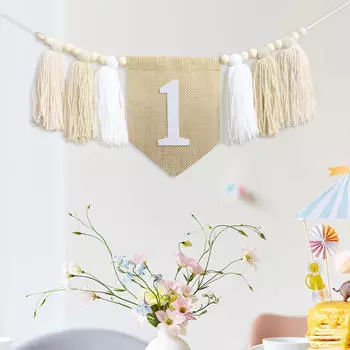 Фотофон на первый день рождения для детской спальни, вечеринки, праздничного оформления класса