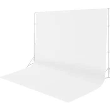FotoFoto Белая ткань Фон для фотосъемки Ткань белая 3м x 3м Фоновая ткань Белая ткань Плотная ткань Непрозрачная ткань для фотосъемки Белая ткань Большая